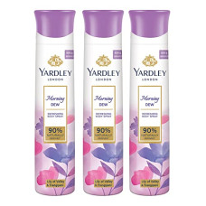 Deals, Discounts & Offers on Beauty Care - Yardley London Morning Dew Refreshing Deo For Women, 150ml  Pack of 3 (150x3)