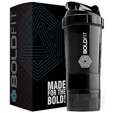 Deals, Discounts & Offers on  - Boldfit Spider Gym Shaker Bottle, Shakers for Protein Shake with 2 Storage Compartment Gym protein shaker