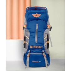 Deals and Offers on - METRONAUTAdventure Series Hiking/Camping/Travel Bag with Rain Cover Rucksack - 65 L(Blue) Deals, Discounts & Offers on - METRONAUTAdventure Series Hiking/Camping/Travel Bag with Rain Cover Rucksack - 65 L(Blue)