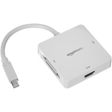 Deals, Discounts & Offers on  - Amazon Basics AmazonBasics Mini DisplayPort to HDMI/DVI/VGA Adapter - White, 5-Pack