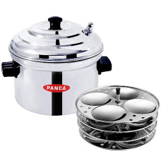 Deals, Discounts & Offers on Cookware - PANCA Idli Maker 4 Plates,Stainless Steel Idli Cooker Induction and Gas Stove Compatible Idli Cooker, 16 Idli Maker (4 Plates)