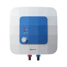 Deals, Discounts & Offers on  - Bajaj Compagno 2000 W 10 Litre Vertical Storage Water Heater| Star Rated Geyser| Water Heating with Titanium Armour & Swirl Flow Technology| Child Safety Mode|2-Yr Warranty by Bajaj| White & Blue|Wall