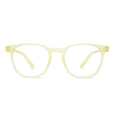 Deals, Discounts & Offers on  - LENSKART BLU Hustlr | Peyush Bansal Glasses For Eye Protection From Digital Screens | Computer Glasses with Blue Cut & UV Protection | Lightweight Specs With Zero Power | Medium | Sand Dune