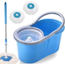 Deals, Discounts & Offers on  - V-MOP Premium Quality Bucket Spin Mop - Dry & Wet Magic Cleaning Floor Mop A2 Mop Set(Blue)