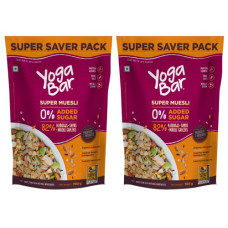 Deals, Discounts & Offers on  - Yogabar Muesli Wholegrain Breakfast Cereals | Healthy Breakfast Cereals | Granola | Gluten Free | Antioxidant Rich | Healthy Food