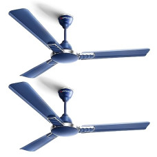 Deals and Offers on - LONGWAY Wave P2 1200 mm/48 inch 400 RPM Ultra High Speed 3 Blade Star Rated Anti-Dust Decorative Ceiling Fan 2 Year Warranty (Silver Blue, Pack of 2) Deals, Discounts & Offers on - LONGWAY Wave P2 1200 mm/48 inch 400 RPM Ultra High Speed 3 Blade Star Rated Anti-Dust Decorative Ceiling Fan 2 Year Warranty (Silver Blue, Pack of 2)