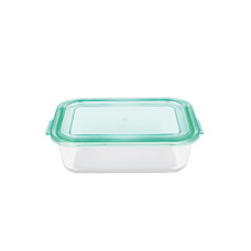 Deals, Discounts & Offers on  - La Opala, Cook Serve Store, Borosilicate Storage Container, Simply Store with Lid Rectangle 1.05 L, 1 pc, Transparent