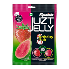 Deals, Discounts & Offers on  - Alpenliebe Juzt Jelly Assorted Flavour Birthday Pouch, 333g