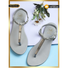 Deals, Discounts & Offers on Women - MYRAWomen Grey Flats Sandal