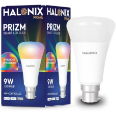 Deals and Offers on - HALONIX Wi-Fi PRIZM 9W B-22 Million Colors led Smart Bulb Deals, Discounts & Offers on - HALONIX Wi-Fi PRIZM 9W B-22 Million Colors led Smart Bulb