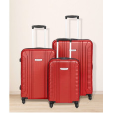 Deals and Offers on - METRONAUTHard Body Set of 3 Luggage - S02 - Red Deals, Discounts & Offers on - METRONAUTHard Body Set of 3 Luggage - S02 - Red