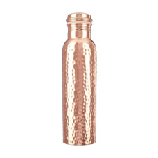 Deals and Offers on - Amazon Brand - Solimo Hammered Copper Bottle, 950 ml Deals, Discounts & Offers on - Amazon Brand - Solimo Hammered Copper Bottle, 950 ml