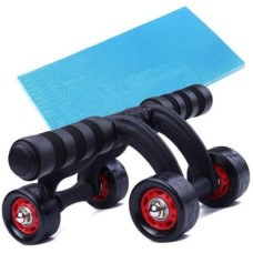 Deals and Offers on - GOCART Fitness AB Roller 4 Wheel Home Workout Machine Abdominal Carver with Knee pad Ab Exerciser(Black) Deals, Discounts & Offers on - GOCART Fitness AB Roller 4 Wheel Home Workout Machine Abdominal Carver with Knee pad Ab Exerciser(Black)