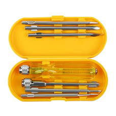 Deals and Offers on - Asian Paints TruCare 6-in-1 Pc Screw Driver Kit With 2 Flat Blades, 2 Phillips Head, 1 Round Poker Bar, Extension Rod| Multi-purpose Tool Set Deals, Discounts & Offers on - Asian Paints TruCare 6-in-1 Pc Screw Driver Kit With 2 Flat Blades, 2 Phillips Head, 1 Round Poker Bar, Extension Rod| Multi-purpose Tool Set