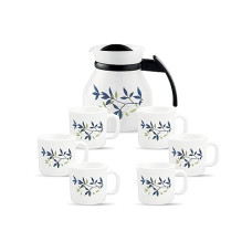 Deals and Offers on - La Opala, Melody Collection, Opal Glass Coffee Set 7 pcs, Silken Charm, White Deals, Discounts & Offers on - La Opala, Melody Collection, Opal Glass Coffee Set 7 pcs, Silken Charm, White