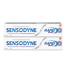 Deals and Offers on - Sensodyne Toothpaste Rapid Relief Combo pack, Sensitive tooth paste to help beat sensitivity fast, 160 gm multi-pack (80 gm x 2) Deals, Discounts & Offers on - Sensodyne Toothpaste Rapid Relief Combo pack, Sensitive tooth paste to help beat sensitivity fast, 160 gm multi-pack (80 gm x 2)
