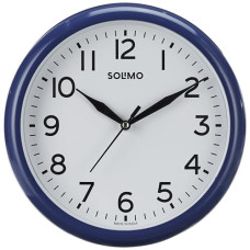 Deals and Offers on - Amazon Brand - Solimo Round Wall Clock | Plastic | 10 Inch | Blue Deals, Discounts & Offers on - Amazon Brand - Solimo Round Wall Clock | Plastic | 10 Inch | Blue