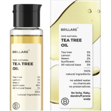 Deals, Discounts & Offers on  - Brillare Tea Tree Hair Oil, with Lemon & Sunflower Oil, Dry, Itchy Scalp, 100% Natural Hair Oil(100 ml)