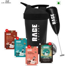 Deals and Offers on Food and Health - RAGE Silk Blend Flavour Sachets (Pack of 15) + Multi-purpose Shaker + Frother Instant Coffee(3 x 21.67 g) Deals, Discounts & Offers on Food and Health - RAGE Silk Blend Flavour Sachets (Pack of 15) + Multi-purpose Shaker + Frother Instant Coffee(3 x 21.67 g)
