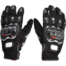 Deals and Offers on - Probiker Synthetic Leather Motorcycle Gloves (Black, Medium) Deals, Discounts & Offers on - Probiker Synthetic Leather Motorcycle Gloves (Black, Medium)