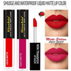 Deals and Offers on - BLUSHIS Super Stay matte finish Liquid Mini Lip colour Combo pack 2 pc(Red, Magenta, 8 ml) Deals, Discounts & Offers on - BLUSHIS Super Stay matte finish Liquid Mini Lip colour Combo pack 2 pc(Red, Magenta, 8 ml)