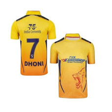 Deals, Discounts & Offers on Men - [Sizes 12 Months-18 Months, 18 Months-24 Months, 2 Years-3 Years] Dhoni 7 CSK Cricket Team Official Jersey Tshirt 2023/2024 (Boys,Kids,Men)