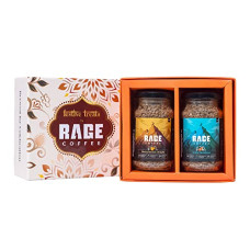 Deals and Offers on - Rage Coffee Festive Treats Gift Pack (Irish Hazelnut | Butterscotch Delight Flavoured Instant Coffee 50 gms jar each) | Made with Arabica Beans Deals, Discounts & Offers on - Rage Coffee Festive Treats Gift Pack (Irish Hazelnut | Butterscotch Delight Flavoured Instant Coffee 50 gms jar each) | Made with Arabica Beans