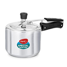 Deals and Offers on Cookware - Pigeon Special Pressure Cooker Aluminium Inner Lid Non-Induction Base 3 Litre Capacity - Silver Deals, Discounts & Offers on Cookware - Pigeon Special Pressure Cooker Aluminium Inner Lid Non-Induction Base 3 Litre Capacity - Silver