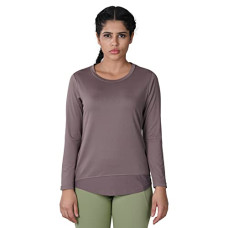 Deals, Discounts & Offers on  - Nivia Nitro-4 Round Tee (Full Sleeve)- Women Size - L (Charcoal)