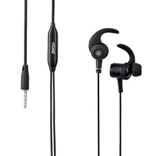 Deals, Discounts & Offers on Headphones - Vibez StormSX Wired Earphones with Mic| Wired Earphones| Wired in-Ear Headphones with HD Sound|Tangle Free Cable, Comfort in-Ear Fit (VBWS01, 1 Year Warranty, Black)
