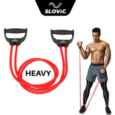 Deals, Discounts & Offers on  - SLOVIC Exercise & Stretching Resistance Band Set For Men & Women Workout Medium Resistance Tube(Red)
