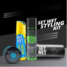 Deals, Discounts & Offers on  - SET WET Men's Styling Kit-Deodorant(150ml),Pomade(60g),Hair Spray