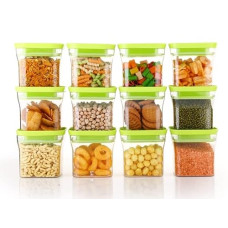 Deals and Offers on - Homemet Airtight Plastic Unbreakable Square Containers, Kitchen Storage Container, Grocery Container & Container Set - 600 ML (GREEN, 3) Deals, Discounts & Offers on - Homemet Airtight Plastic Unbreakable Square Containers, Kitchen Storage Container, Grocery Container & Container Set - 600 ML (GREEN, 3)