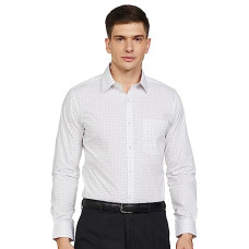 Deals and Offers on Men - Raymond Men's Slim Fit Pure Cotton Print Pattern Semi Cut Away Collar Full Sleeve Light Red Formal Shirt Deals, Discounts & Offers on Men - Raymond Men's Slim Fit Pure Cotton Print Pattern Semi Cut Away Collar Full Sleeve Light Red Formal Shirt