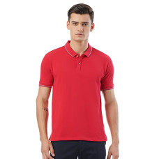 Deals, Discounts & Offers on Men - FYLTR Men's Slim Fit Polo T-Shirt with Contrast Tipping Collar - Soft Handfeel