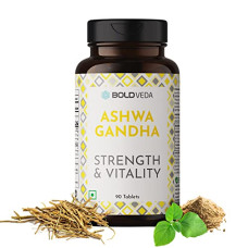 Deals, Discounts & Offers on  - Boldveda Ashwagandha Tablets for Men and Women - Ashwagandha Tablets 500mg for Stress Relief, Strength with Piperine