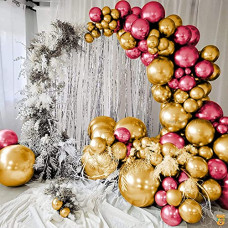 Deals and Offers on - Just Party 25Pcs Red & 25Pcs Golden Metallic Chrome Balloons with Shiny Surface For Birthdays/Anniversary/Engagement/Baby Shower/bachelorette Party Decorations (Pack of 50) Deals, Discounts & Offers on - Just Party 25Pcs Red & 25Pcs Golden Metallic Chrome Balloons with Shiny Surface For Birthdays/Anniversary/Engagement/Baby Shower/bachelorette Party Decorations (Pack of 50)
