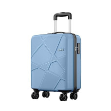 Deals, Discounts & Offers on  - Safari Pentagon Plus 55 cms Small Size Cabin Hardside Polypropylene 8 Wheels Luggage/Suitcase/Trolley Bag with TSA Lock (Slate Blue)