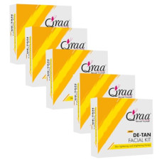 Deals, Discounts & Offers on Beauty Care - Qraa One Time Facial Kit pack of 5 (De Tan Facial Kit)