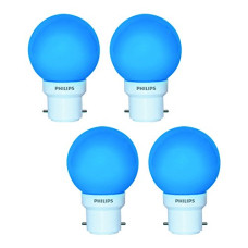 Deals and Offers on - Philips Deco Mini Base B22 0.5-Watt LED Bulb (Pack of 4, Blue) Deals, Discounts & Offers on - Philips Deco Mini Base B22 0.5-Watt LED Bulb (Pack of 4, Blue)