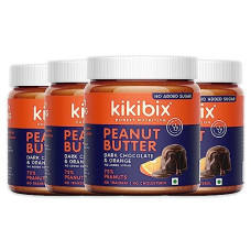 Deals and Offers on - Kikibix Dark Chocolate & Chia Seeds Natural Peanut Butter | No Added Sugar | Omega 3 Fatty Acids | Vegan| Non- GMO | No Transfat | High Protein | No Added Oil or Emulsifiers | 340 gm x Pack of 4 Deals, Discounts & Offers on - Kikibix Dark Chocolate & Chia Seeds Natural Peanut Butter | No Added Sugar | Omega 3 Fatty Acids | Vegan| Non- GMO | No Transfat | High Protein | No Added Oil or Emulsifiers | 340 gm x Pack of 4