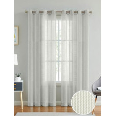 Deals and Offers on - Cortina Polyster Linen Solid Sheer Curtain Set with Eyelet Rings Non Blackout Door Curtain - Set of 2 - White Deals, Discounts & Offers on - Cortina Polyster Linen Solid Sheer Curtain Set with Eyelet Rings Non Blackout Door Curtain - Set of 2 - White