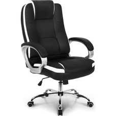 Deals and Offers on Furniture - Mezonite Mid Back Revolving Leatherette Ergonomic Home & Office Executive Chair with High Comfort Seating, Height Adjustable Seat & Nylon Base Black abd White Deals, Discounts & Offers on Furniture - Mezonite Mid Back Revolving Leatherette Ergonomic Home & Office Executive Chair with High Comfort Seating, Height Adjustable Seat & Nylon Base Black abd White