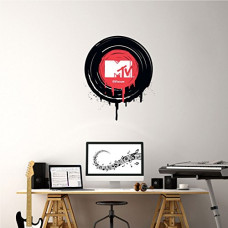 Deals and Offers on - Asian Paints Wall Ons Original MTV 'XL' Wall Decal - 'Play The MTV Record' DIY Removable Peel and Stick Wall Sticker - 'Covers H 1.8 ft x W 1.5 ft on The Wall' Home Decor Deals, Discounts & Offers on - Asian Paints Wall Ons Original MTV 'XL' Wall Decal - 'Play The MTV Record' DIY Removable Peel and Stick Wall Sticker - 'Covers H 1.8 ft x W 1.5 ft on The Wall' Home Decor
