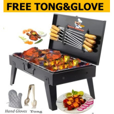 Deals and Offers on - Geico master Briefcase Folding Barbeque Grill, 8 Skewer,1 Metal Grill, Hand Glove,1 Tong Charcoal Grill Deals, Discounts & Offers on - Geico master Briefcase Folding Barbeque Grill, 8 Skewer,1 Metal Grill, Hand Glove,1 Tong Charcoal Grill