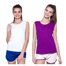 Deals, Discounts & Offers on Women - Ap'pulse Women's Sleeveless Henley(Pack of 2)