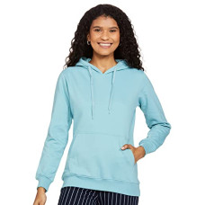 Deals and Offers on Women - Qube by Fort Collins Women's Fleece Hooded Neck Blouson Sweatshirt Deals, Discounts & Offers on Women - Qube by Fort Collins Women's Fleece Hooded Neck Blouson Sweatshirt