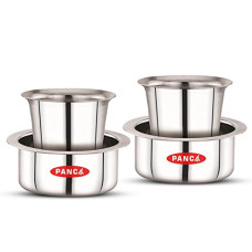 Deals and Offers on - PANCA Tea Glass Set, Coffee Glass Set, Steel Glass and Cup Set of 4, South Indian Coffee Glass Set, Glass Deals, Discounts & Offers on - PANCA Tea Glass Set, Coffee Glass Set, Steel Glass and Cup Set of 4, South Indian Coffee Glass Set, Glass