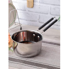 Deals, Discounts & Offers on Cookware - Neelam Stainless Steel Induction Bottom Sauce Pan, 1150ml, 1 Piece, Silver