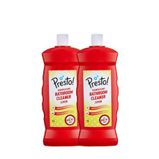 Deals and Offers on - Amazon Brand - Presto! Bathroom Cleaner - 1 L (Lemon, Pack of 2) Deals, Discounts & Offers on - Amazon Brand - Presto! Bathroom Cleaner - 1 L (Lemon, Pack of 2)